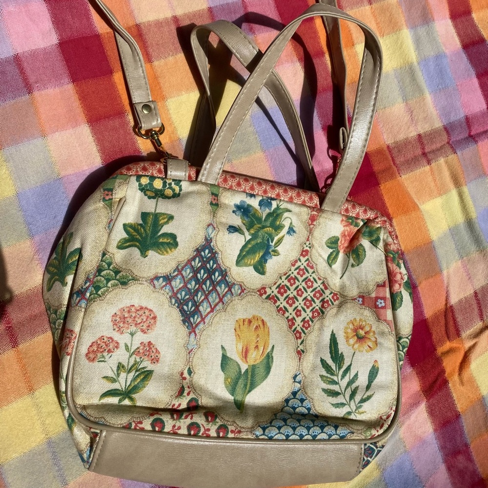 vintage floral purse
